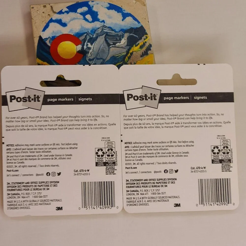 2pc Post-it Page Markers - 400 total